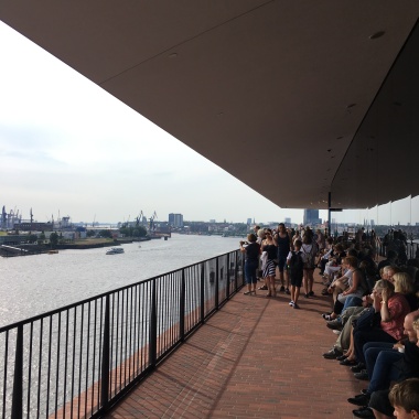 View from the Plaza observation platform at the Elbphilharmonie concert hall